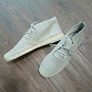 Dolce Vita Beige Perforated Espadrille Shoes